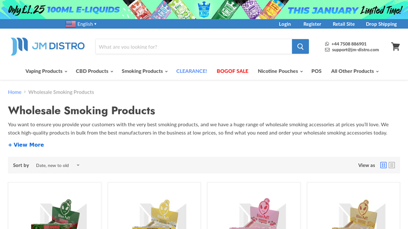 Wholesale Smoking Products