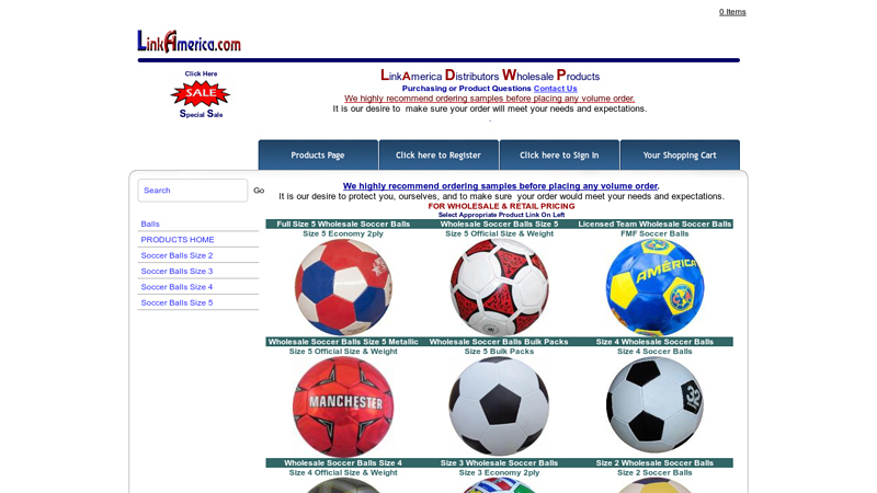 Wholesale Soccer Balls or Footballs Wholesale