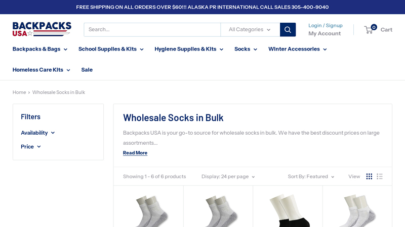 Wholesale Socks in Bulk