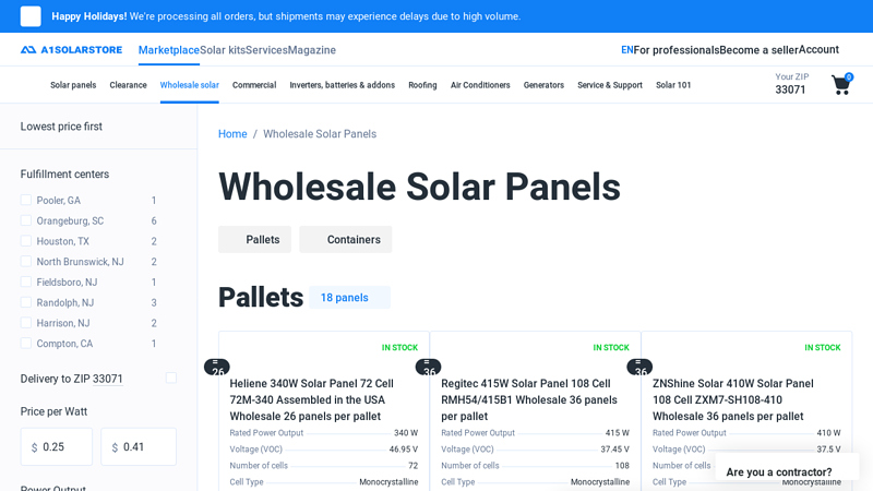 Wholesale Solar Panels