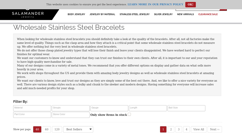 Wholesale Stainless Steel Bracelets