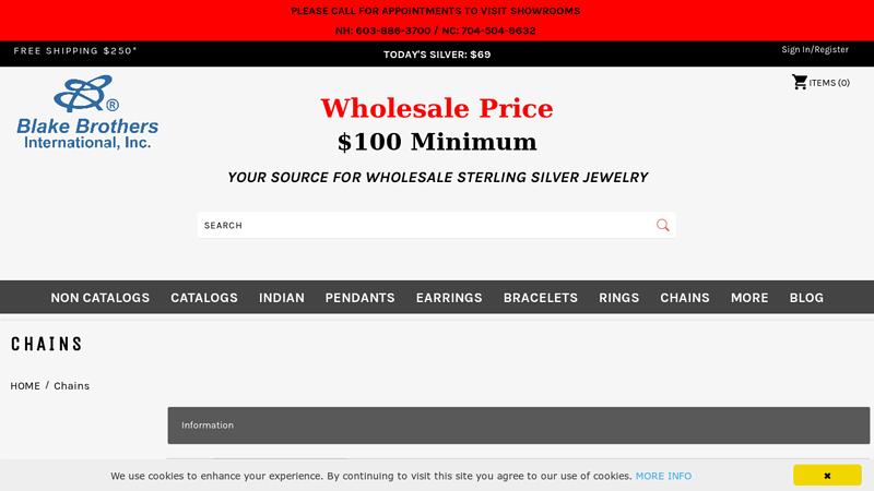Wholesale Sterling Silver Chains