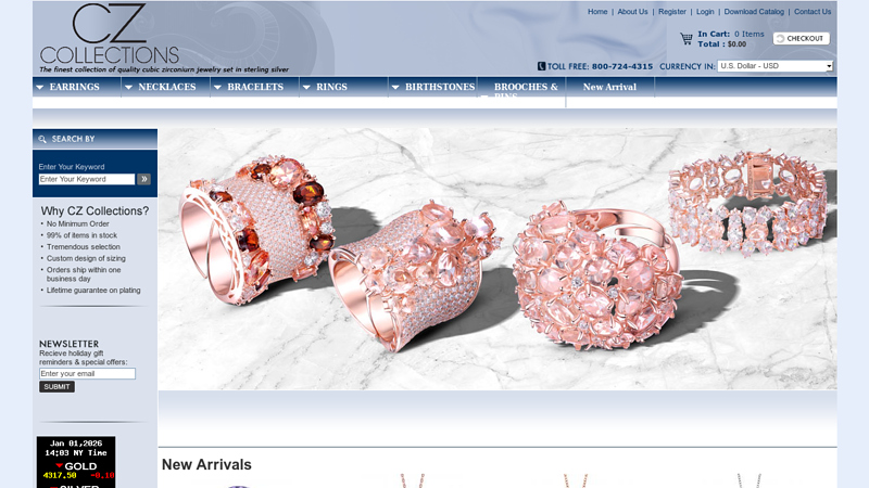 Wholesale Sterling Silver Jewelry, Cubic Zirconia Jewelry, Pearl ...