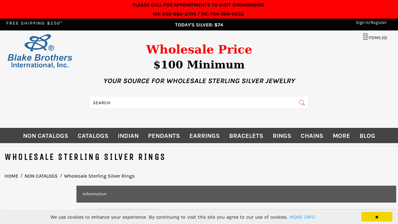 Wholesale Sterling Silver Rings