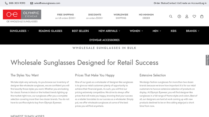 Wholesale Sunglasses