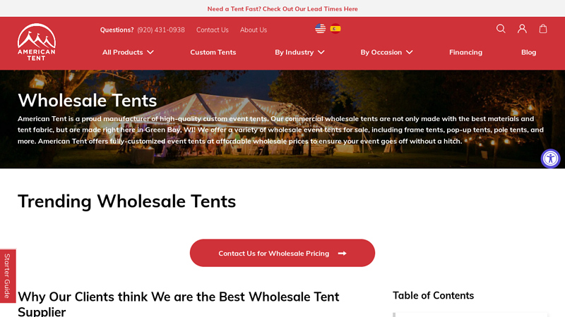 Wholesale Tents for Sale