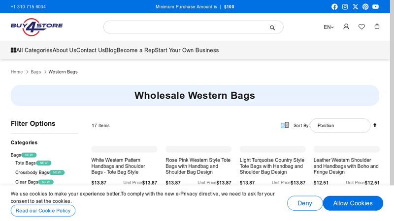 Wholesale Western Bags, Purses and Handbags for Resale