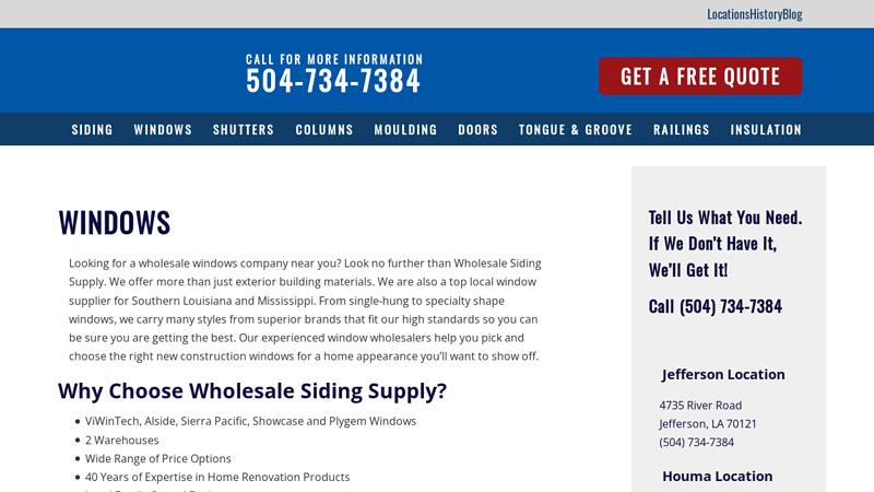 Wholesale Windows