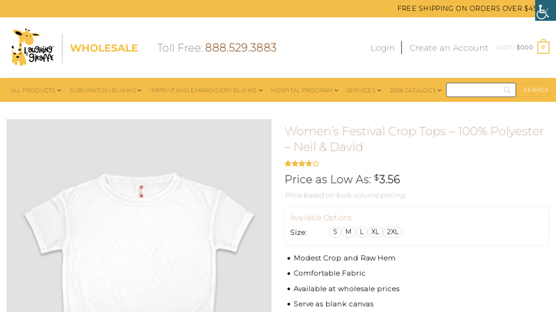 Wholesale Women's Festival Crop Tops for Sublimation