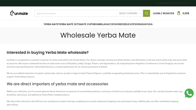 WHOLESALE YERBA MATE