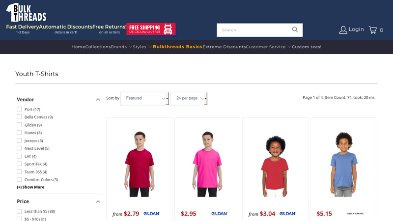 Wholesale Youth T-Shirts