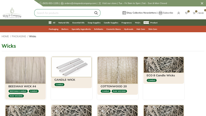 Wicks for Candle Making in Bulk