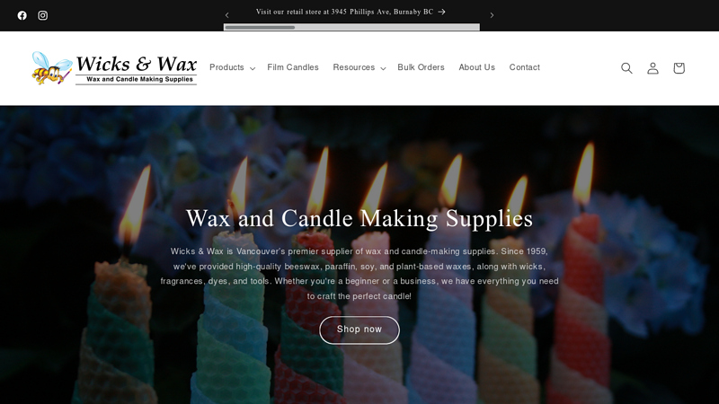 Wicks & Wax Candle Making Supplies