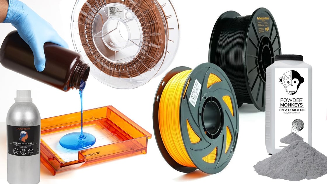 Wide Selection of Materials for All Your 3D Printing Needs