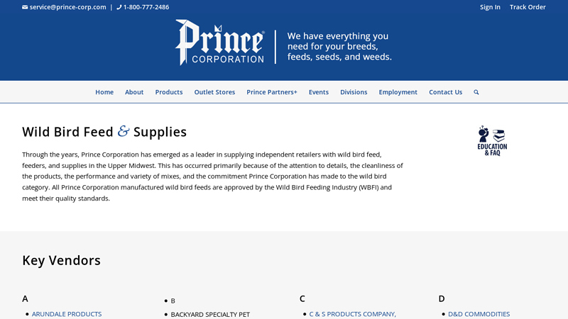 Wild Bird Feed & Supplies