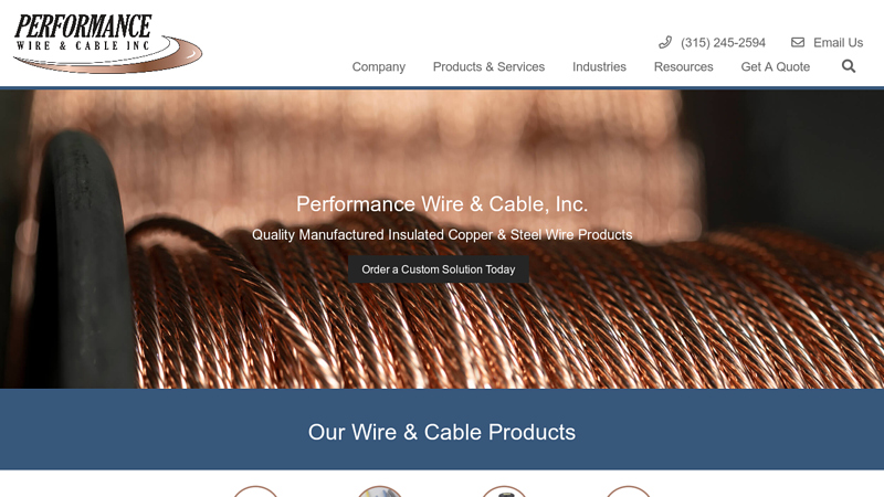 Wire and Cable Solutions from Performance Wire and Cable