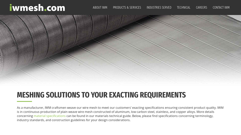 Wire Mesh Technical Information by IWM