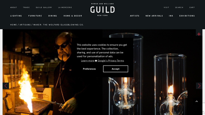 Wolfard Glassblowing Co Oil Lamp Collection