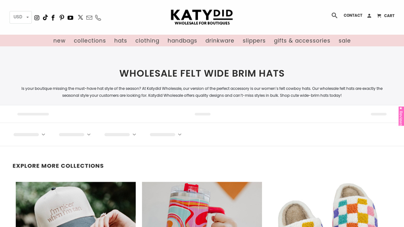 Women's Felt Cowboy Hat