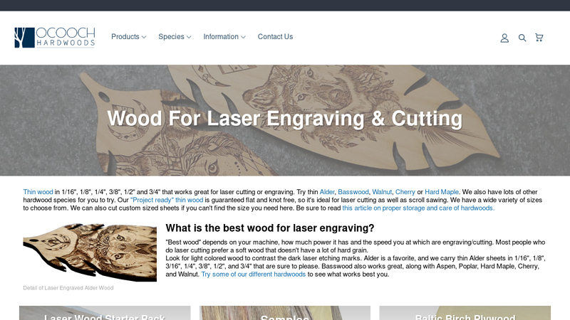 Wood For Laser Engraving & Cutting