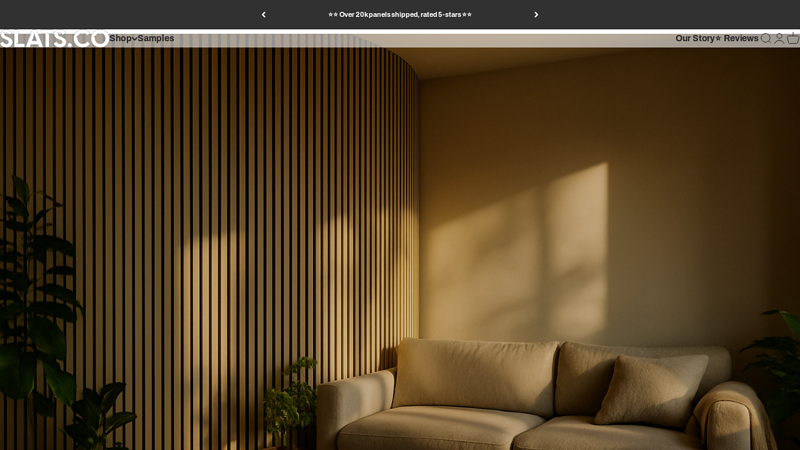 Wood Slat Wall Panels for Modern Slatted Accent Walls & Interiors