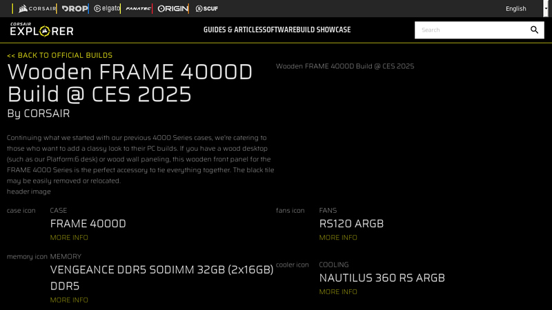 Wooden FRAME 4000D Build @ CES 2025
