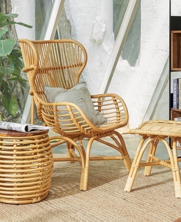 Wooden Rattan Cane Furniture Range