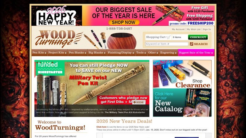 WoodTurningz Pen Kits, Blanks, and Turning Supplies