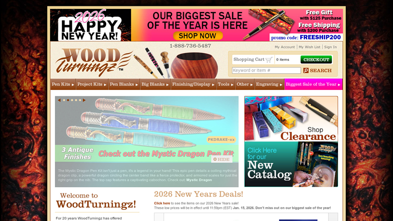 WoodTurningz Pen Kits, Blanks, and Turning Supplies