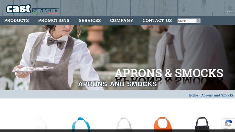 Working aprons and aprons