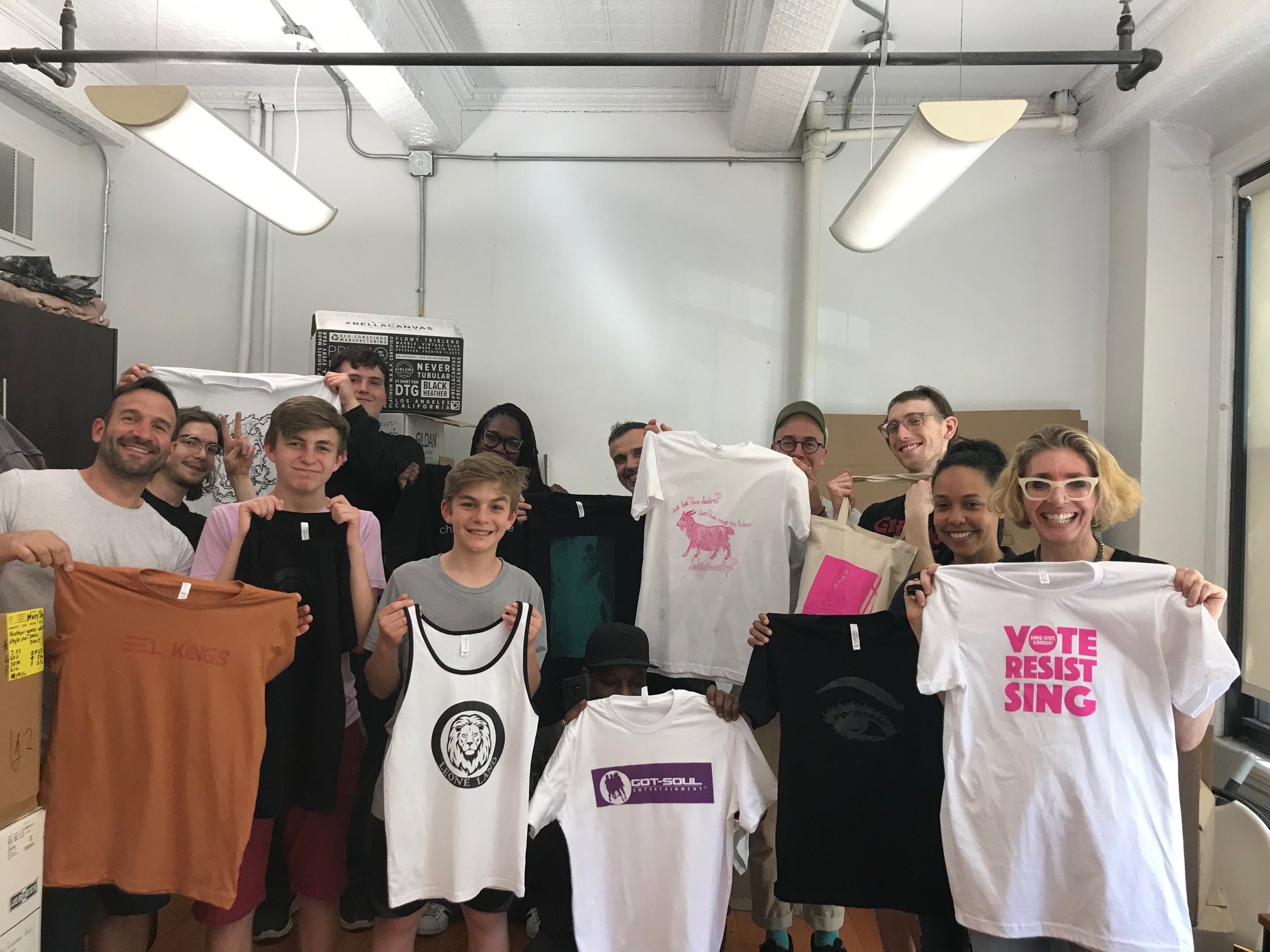 Works in Progress NYC custom t-shirts