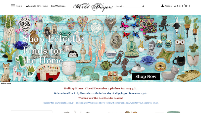 World Buyers Wholesale Gifts and Decor