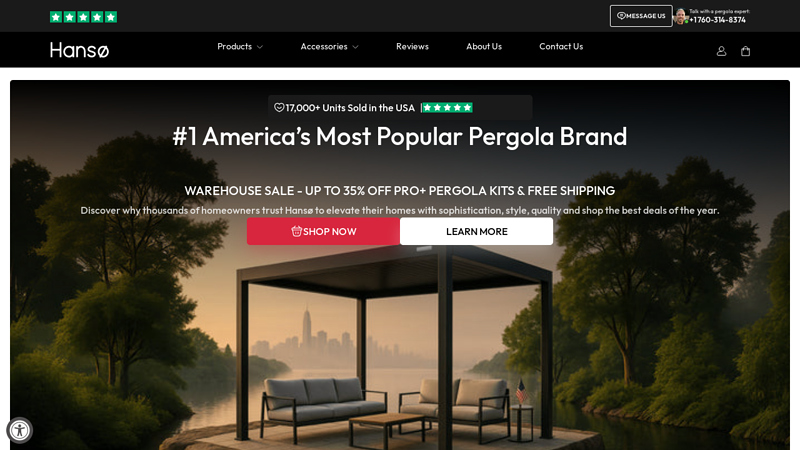 World's Most Popular Modern Pergola Kit from Just $5997