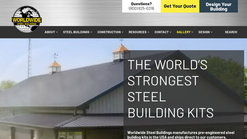 Worldwide Steel Buildings: Custom Steel Buildings