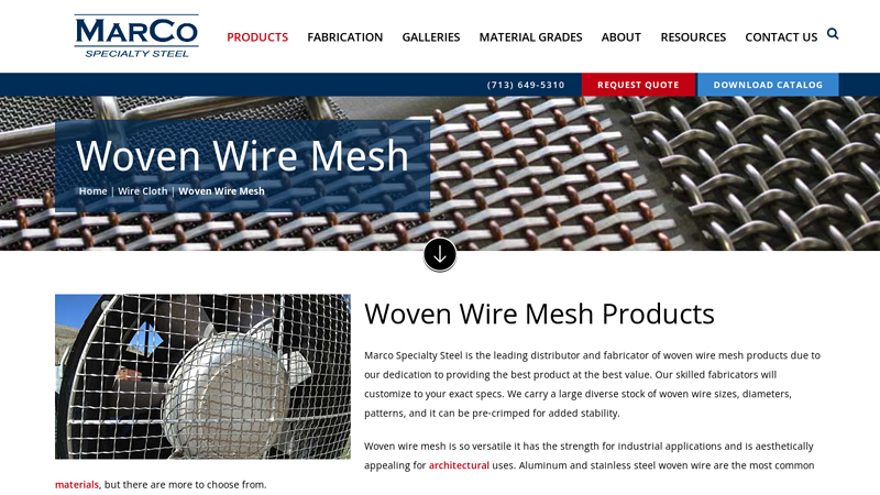 Woven Wire Mesh Products