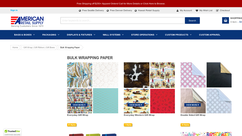 Wrapping Paper in Bulk