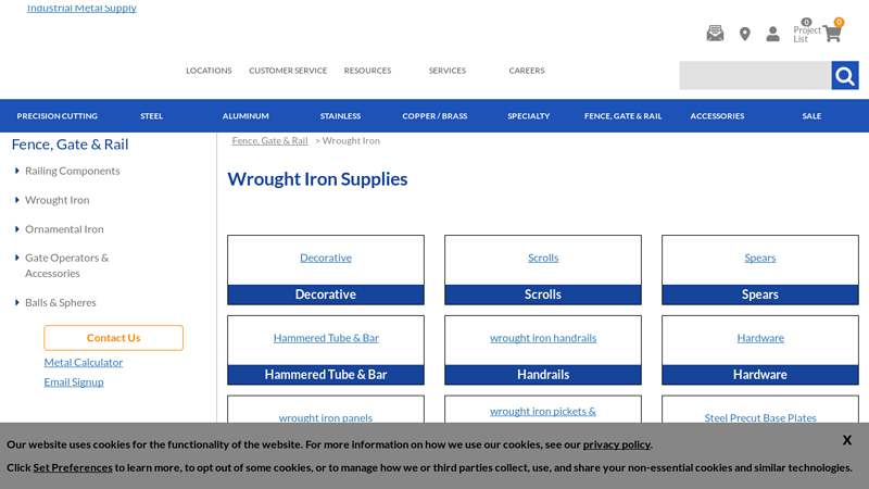 Wrought Iron Fence Parts