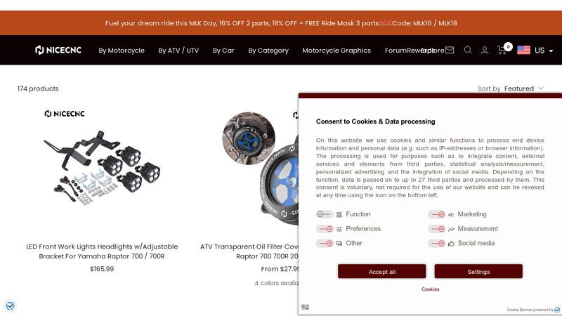 Yamaha Raptor 700 700R ATV Upgrades Aftermarket Parts ...