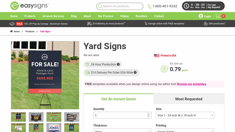 Yard Signs made in 24 Hours