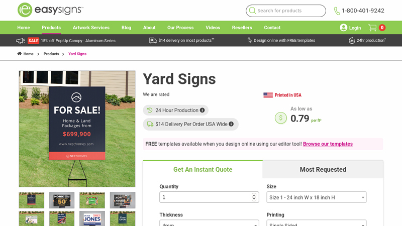 Yard Signs made in 24 Hours