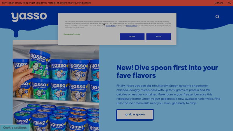 Yasso Frozen Greek Yogurt