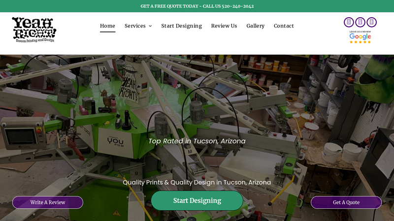 Yeah Right! Screen Printing & Design custom t-shirts