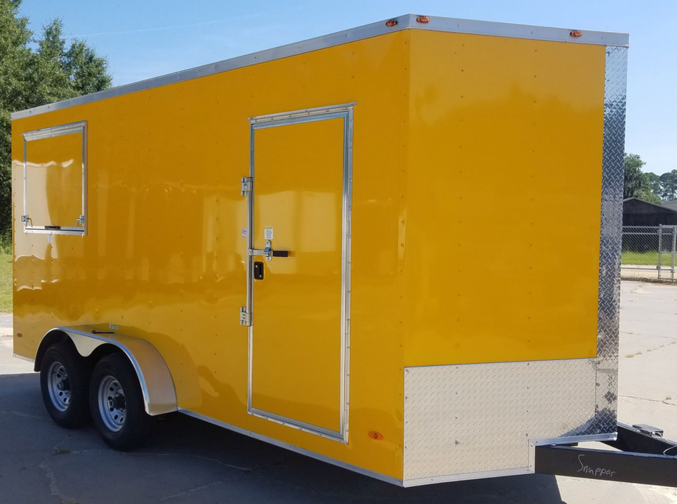 Yellow Aluminum Cargo Trailer RV Sheet Skin