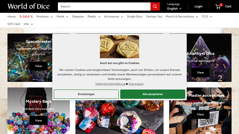 Your Dice Store from Germany!