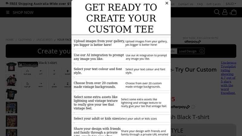 Your face on a tee custom t-shirts