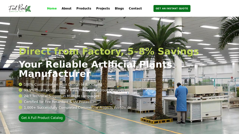 Your Premier Artificial Plant Manufacturer & Global Supplier