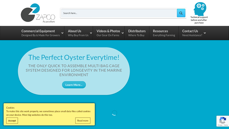Zapco Aquaculture Oyster Farming Equipment