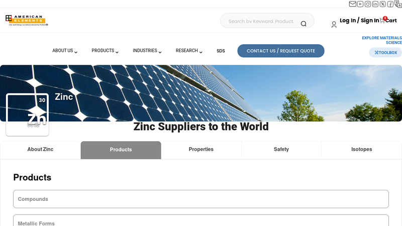 Zinc Suppliers