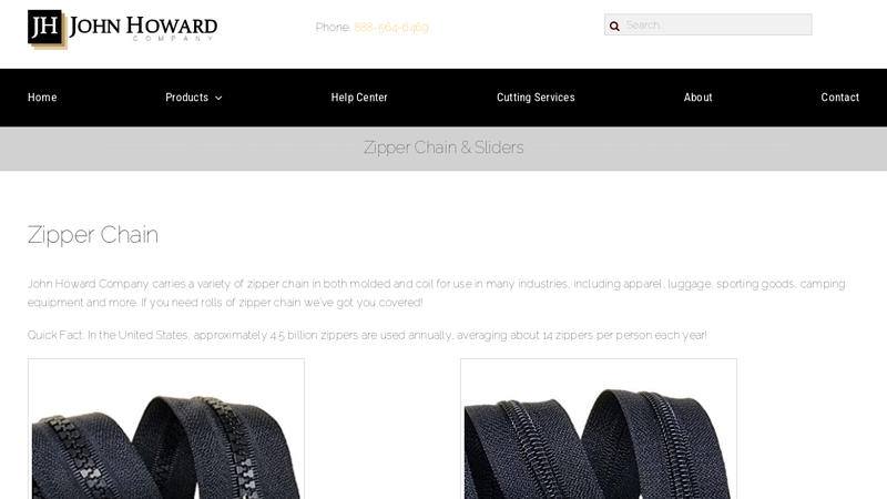 Zipper Chain & Sliders