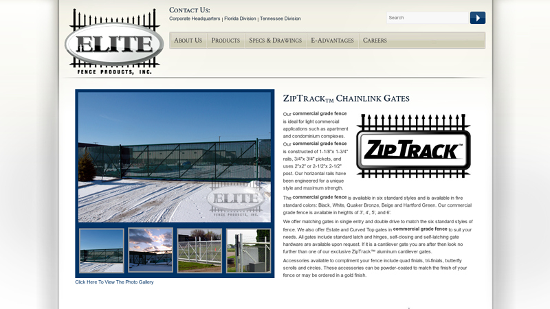 ZipTrack Chainlink Gates